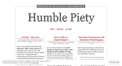 Desktop Screenshot of humblepiety.com